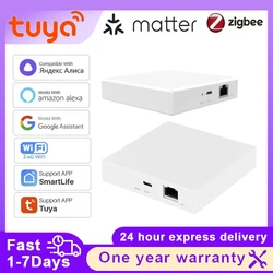 Tuya Matter Thread Hub Zigbee Smart Home Bridge Matter Gateway Hub Siri control de voz Homekit Smartthings funciona con Google Alexa