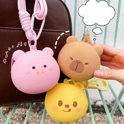 Soft Silicone CoverUniversal headphone bag  Wireless Bluetooth Headset Accessories For Air Pods 4 Gen Earphone Box Bags ﻿