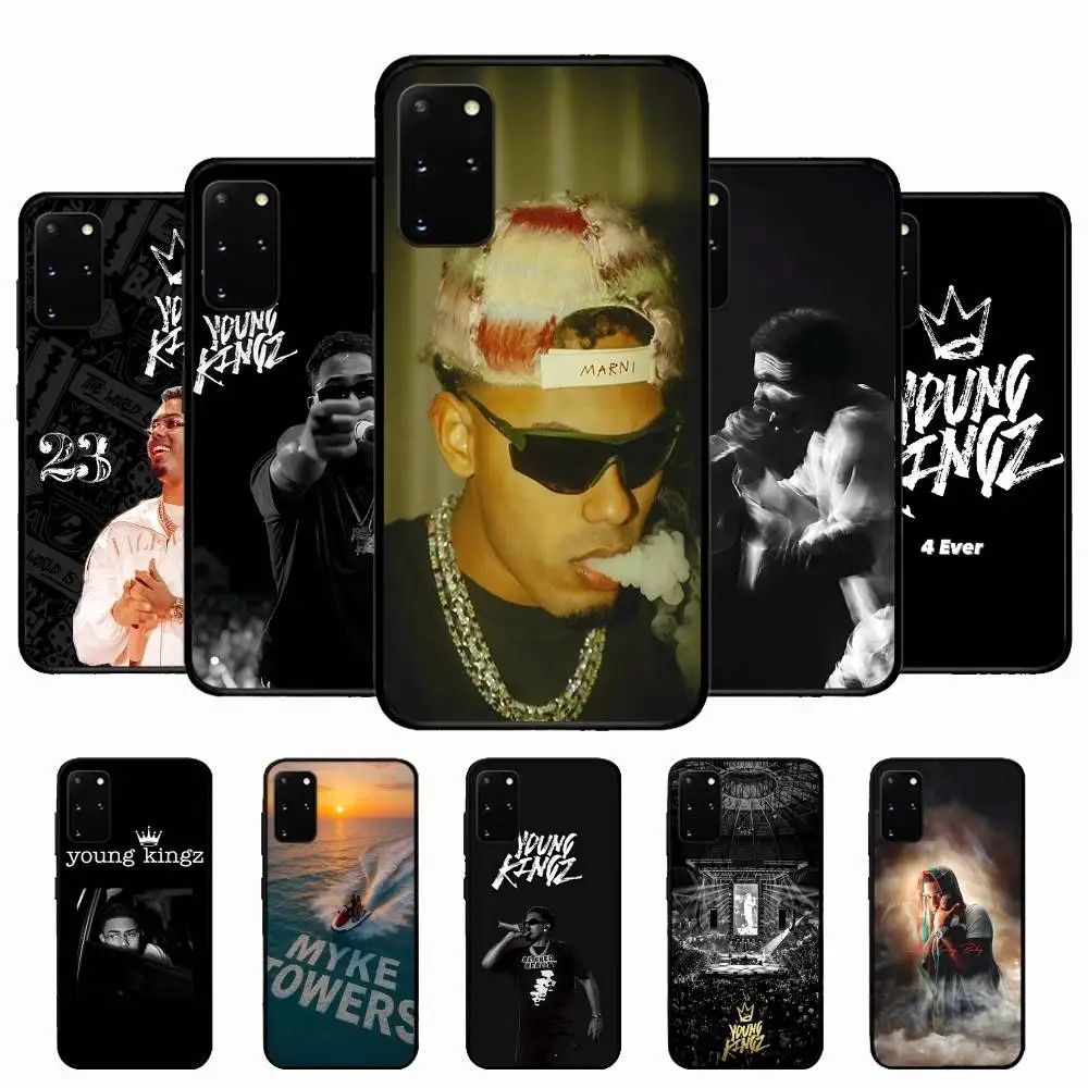 Funda de teléfono Myke Towers Rapper para Samsung S 24 fe 25 Ultra plus 20 lite 21 30 22 23 24 22 Ultra 5G Fundas - imagen 4