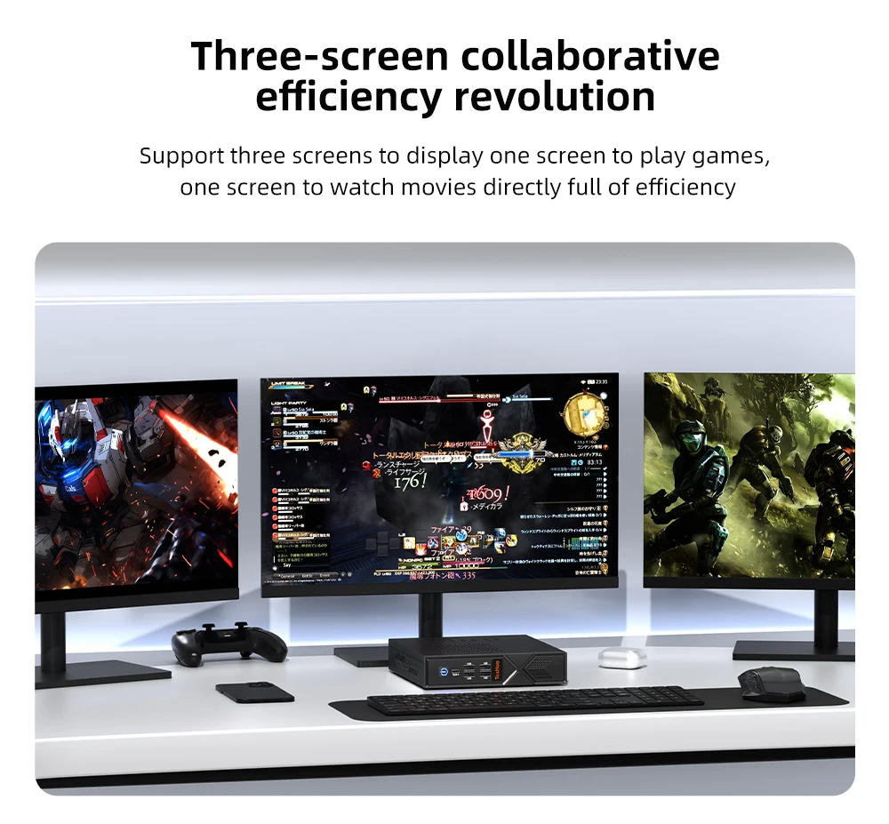 TexHoo Mini PC Computadora para Juegos Intel Core i5 13500H 12450H 11500B Procesador Windows 11 Pro DDR4 NVME WIFI6 HDMI VGA - imagen 5