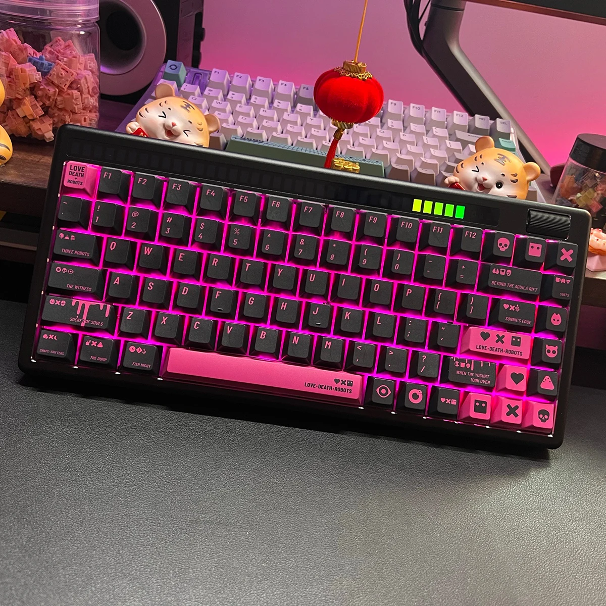 KCA Design Love Death And Robots Keycaps Cherry Profile Juego completo de teclas de teclado mecánico SUB PBT de cinco lados - imagen 3