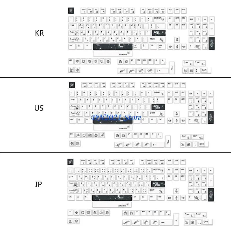 F3KE KeyCap Dye Sublimation Perfil cereza Teclado mecánico PBT Tecla 133 kileyas/set - imagen 4