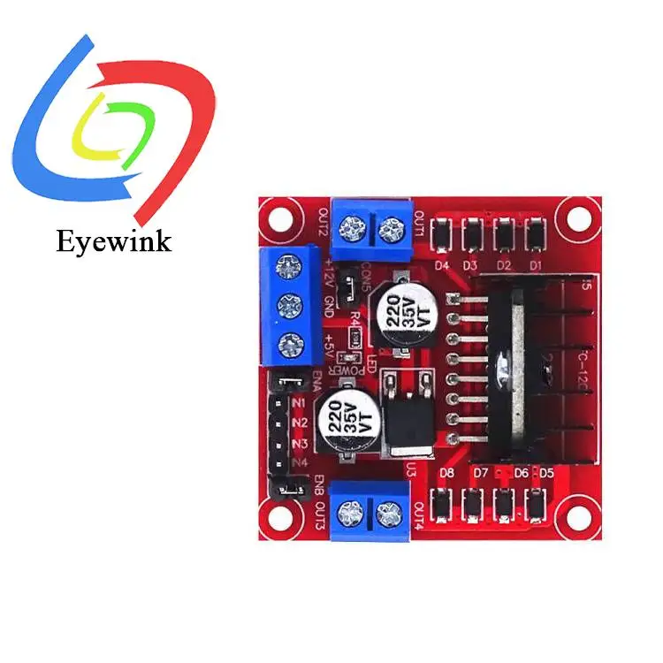 Módulo dual del puente de H de la placa controladora del conductor del motor paso a paso L298N para el coche elegante - imagen 4