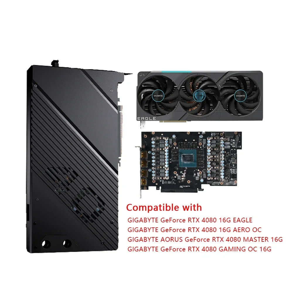 Granzon GBN-GV4080EOC GPU bloque de agua para GIGABYTE GeForce RTX 4080 AERO/EAGLE/MASTER/GAMING OC 16G tarjeta de vídeo/prevenir la corrosión - imagen 2