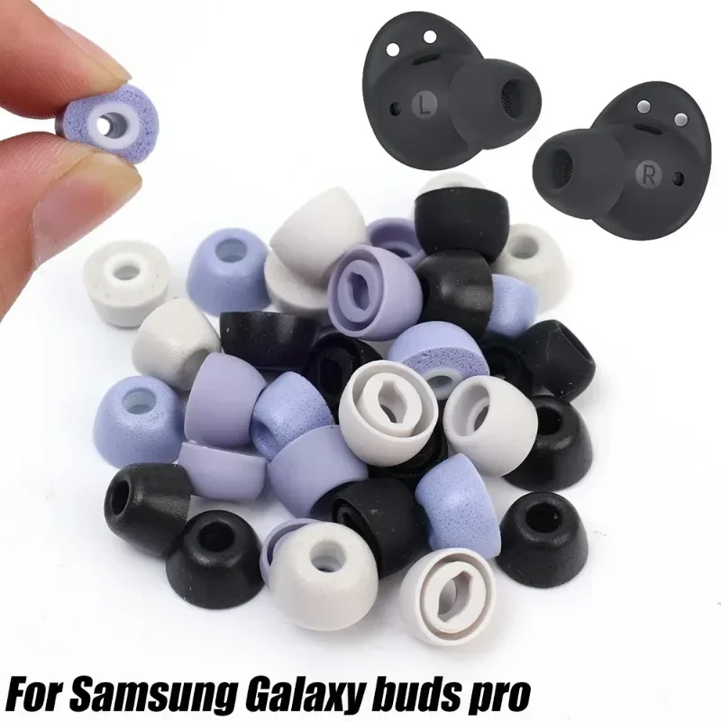 Almohadillas de silicona suave para Samsung Galaxy Buds Pro, accesorios para auriculares, almohadillas de repuesto para auriculares, tamaño L, M, S - imagen 2