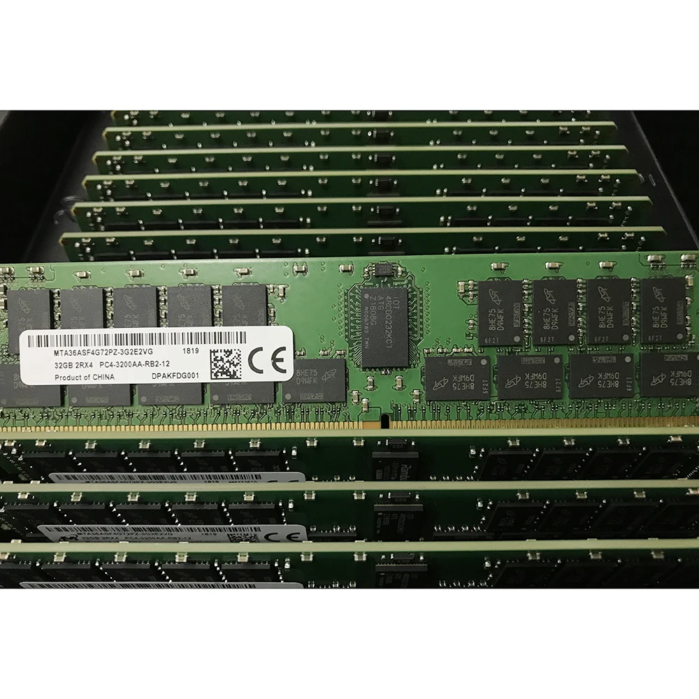 1 Uds RAM 32G REG RDIMM memoria de servidor MTA36ASF4G72PZ-3G2E2TG/VG 32GB 2RX4 DDR4 3200AA - imagen 5