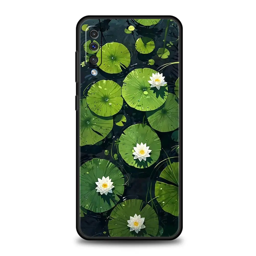 Funda de teléfono con diseño de loto para Samsung A56 A36 A26 A54 A52 A24 A14 A50 A72 A70 A40 A20E A06 A12 A22 A34 A42 A32 A04s A16 5G - imagen 3
