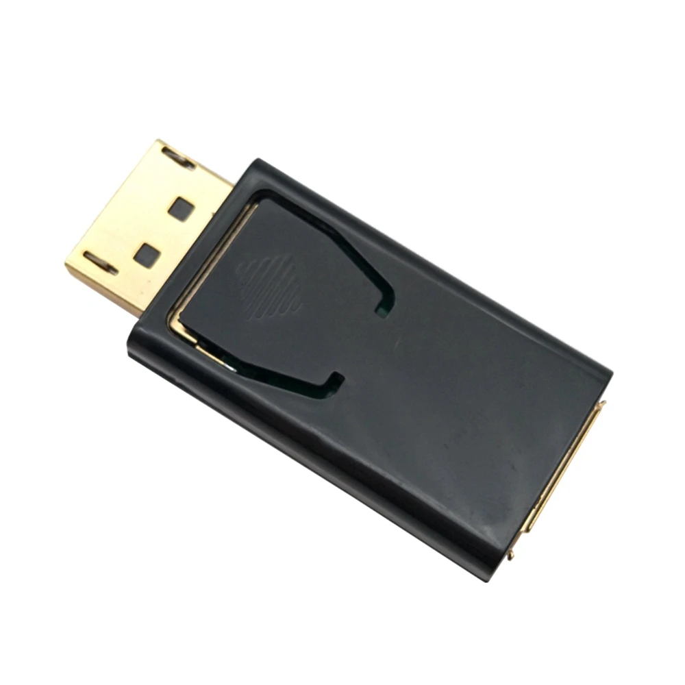 Puerto de visualización enchufe DP a adaptador hembra DP negro convertidor DP a DP de computadora de alta definición de alta calidad