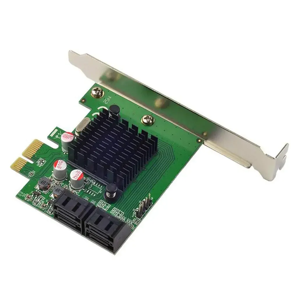 Tarjeta controladora PCIe a 4 puertos interna SATA3.0 de 6 Gb 88SE9215 Chipset Marvell - imagen 3