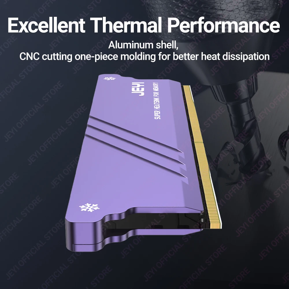 JEYI-disipador de calor de memoria RAM, Enfriador de memoria RAM, disipador de radiación DDR para PC DIY DDR2 DDR3 DDR4 - imagen 3