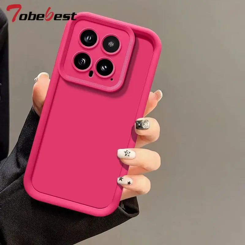 Funda de silicona para lente de cámara de Color caramelo para Xiaomi Mi 14 14T 13 12 11 10 Ultra Pro Funda trasera suave - imagen 5