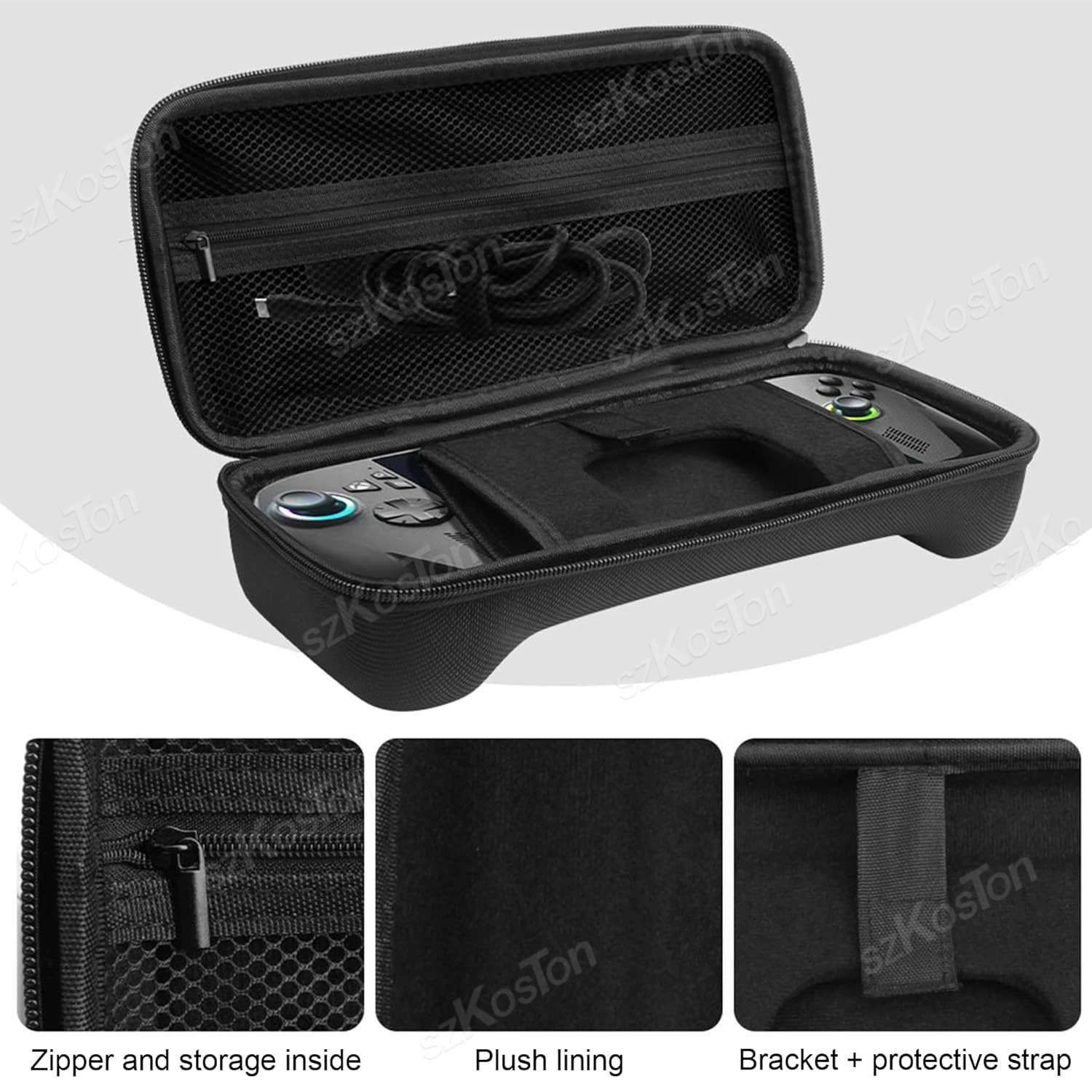 Estuche de transporte duro EVA para ROG Xbox Ally X /ROG Xbox Ally, bolsa de almacenamiento de viaje para consola de juegos Xbox Ally, accesorios para juegos - imagen 2