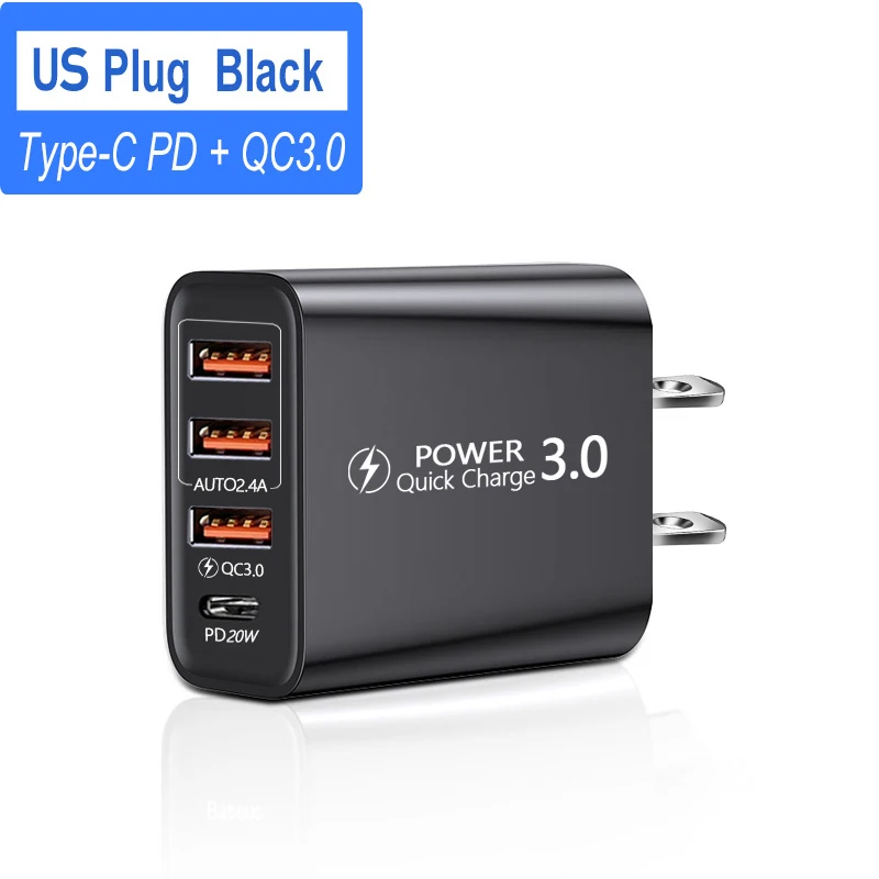Bloque de carga rápida del cargador de pared USB de 2 puertos de 20W, enchufe adaptador PD universal para teléfonos móviles iPhone 13 12 Samsung Galaxy Xiaomi - imagen 5