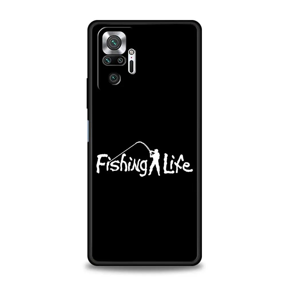 Funda de teléfono con latido del corazón de pesca para Xiaomi Redmi Note 14 13 12 5G 11 10 Pro Plus 4G 9S 9 14C 13C 12C 10C 9C 9A funda suave de TPU - imagen 5