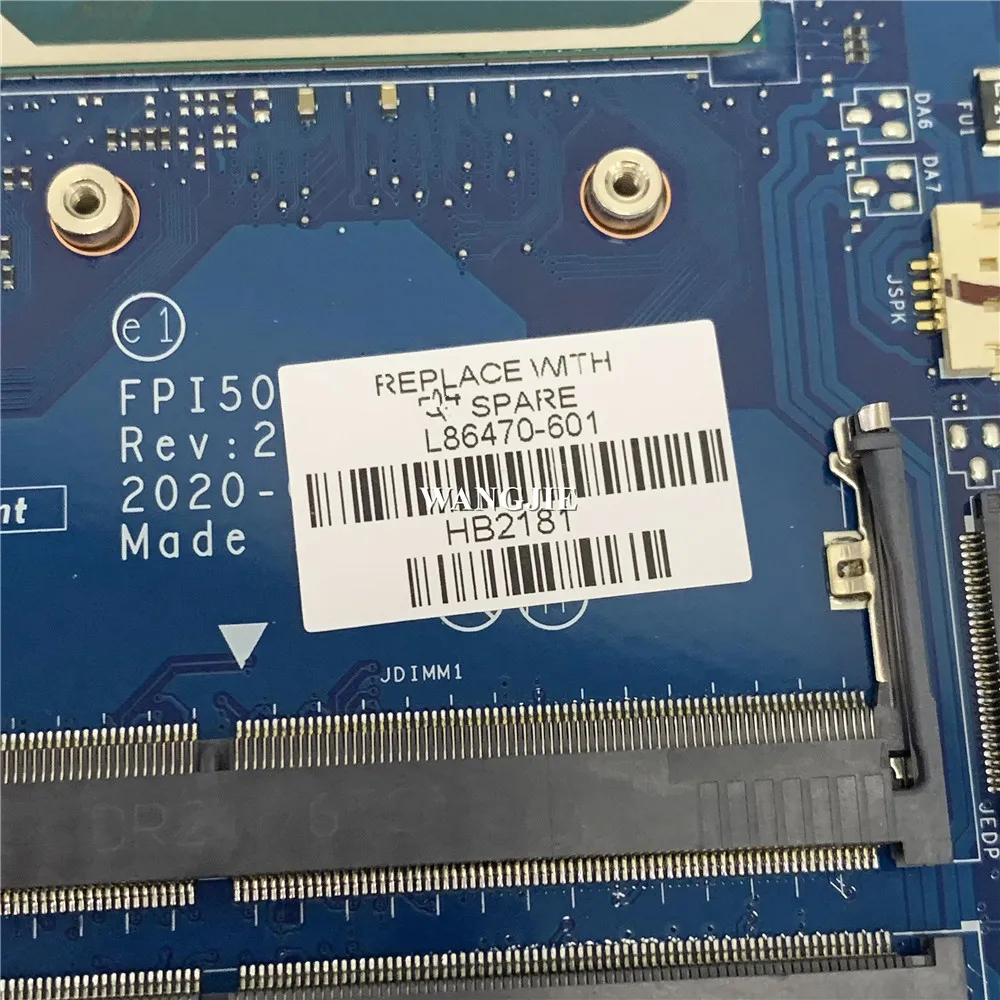 Para HP 15-dw2048nr 15-DW 250 G8 placa base de computadora portátil FPI50 LA-H329P L86470-601 L86470-001 L86466-601 I3 I7 10TH 100% en funcionamiento - imagen 3