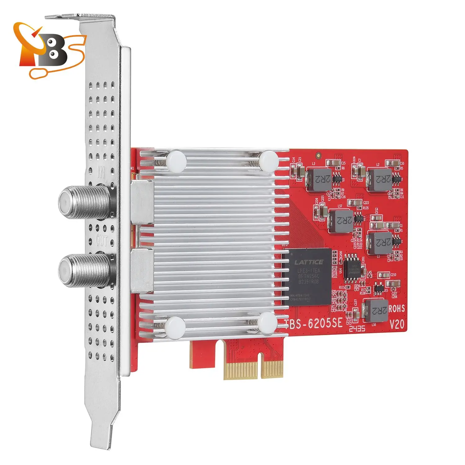 Tarjeta PCIe sintonizadora de TV cuádruple TBS6205se - DVB-T2/C/ISDB-T/ATSC 1,0, 4 sintonizadores para PC -Watch Freeview UK canales HD/SD, grabación PVR - imagen 2