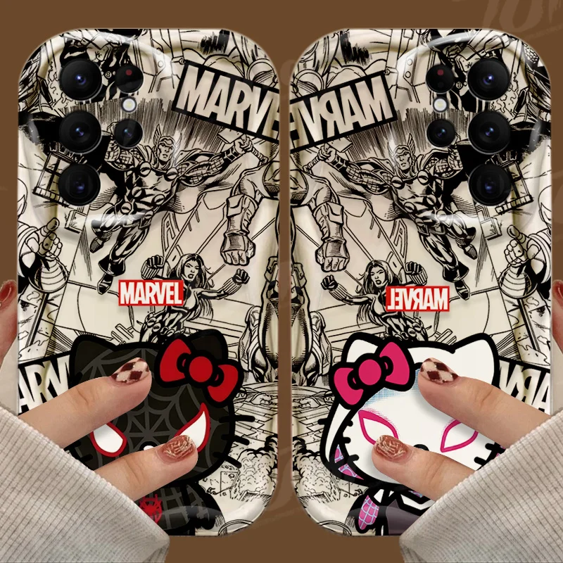 Funda de silicona con dibujos animados de Marvel, Spiderman, HelloKitty, Samsung Galaxy A53, A54, A34, A14, A24, A13, A23, A33, A73, A15, A05, A05S - imagen 2