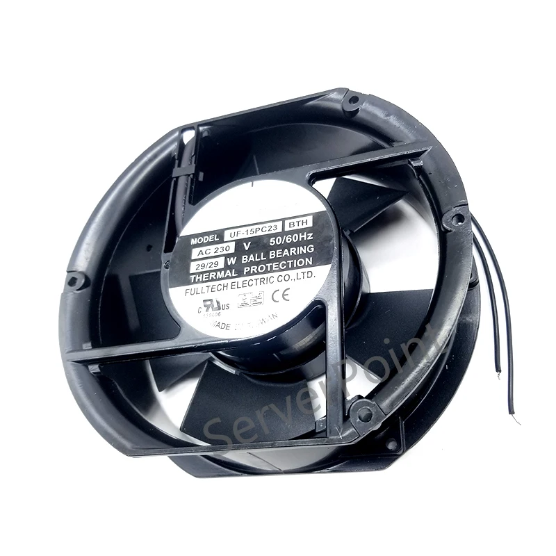 Ventilador redondo para servidor Emacro FULLTECH UF-15PC23, BTH AC 230V, 29W, 172x150x51 - imagen 2