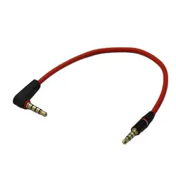 Cable Audio Jack 3.5mm Macho 4 Polos 90° Antigueno