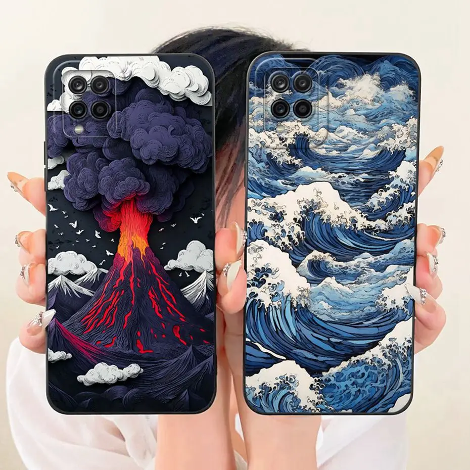 Nueva funda de teléfono de moda para Samsung Galaxy A12 M12 fundas de silicona suave para Samsung A12 SM-A125F A127F cubiertas a prueba de golpes parachoques