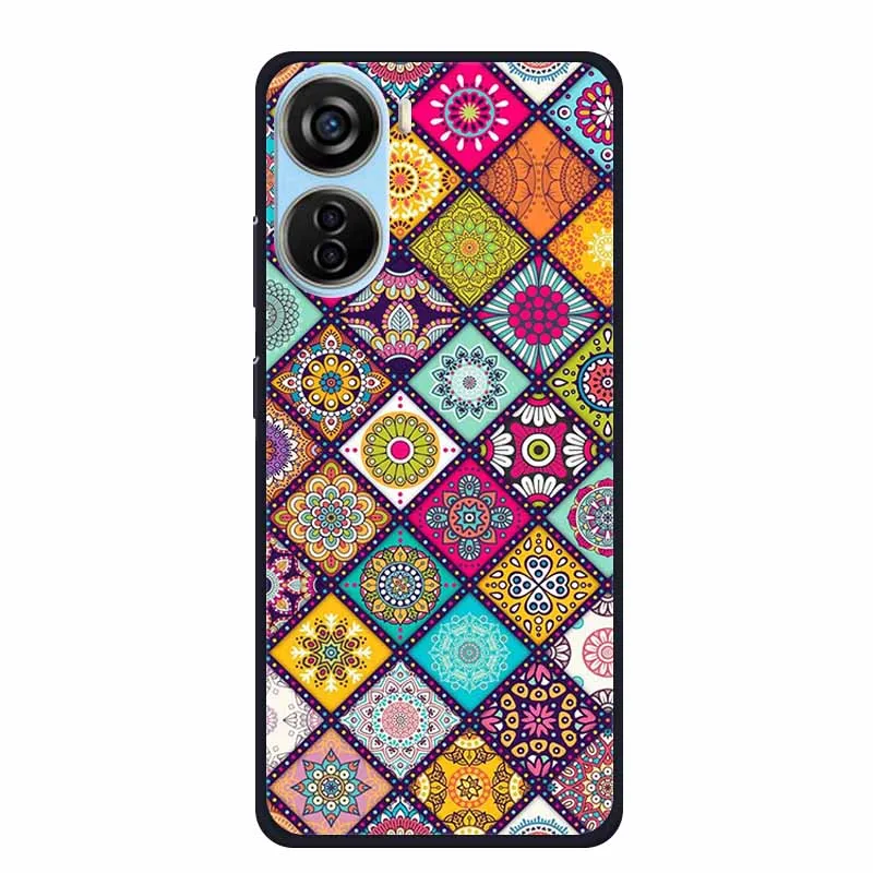 Funda para ZTE Blade V40 diseño Funda de silicona suave estética cubierta negra para Blade V40 diseño protector a prueba de golpes Coque parachoques - imagen 4