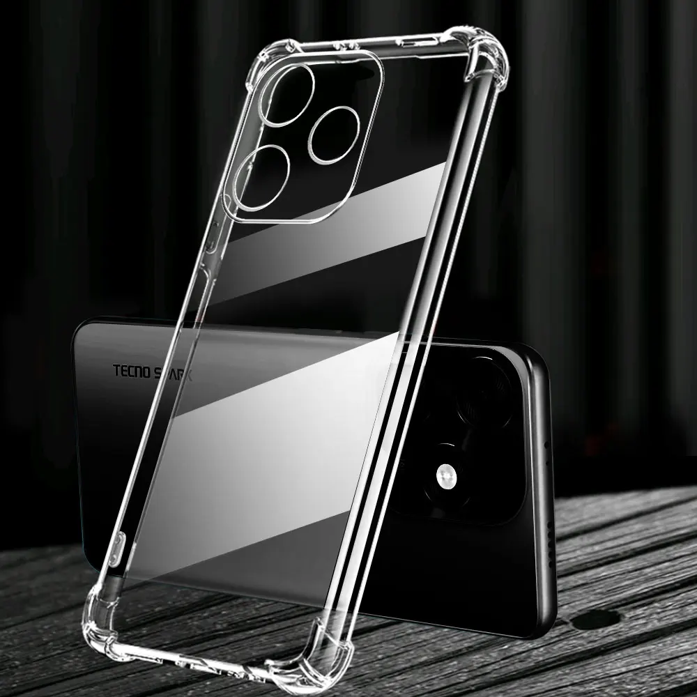 Funda de teléfono transparente a prueba de golpes para Tecno Spark 10 10C 10 Pro, funda de silicona suave para Tecno Spark 10 5G Spark10c - imagen 4