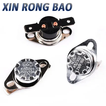 5 uds nuevo KSD301 135 grados 250V 10A interruptor controlado por temperatura de cierre Normal termostato electrónico al por mayor - imagen 2