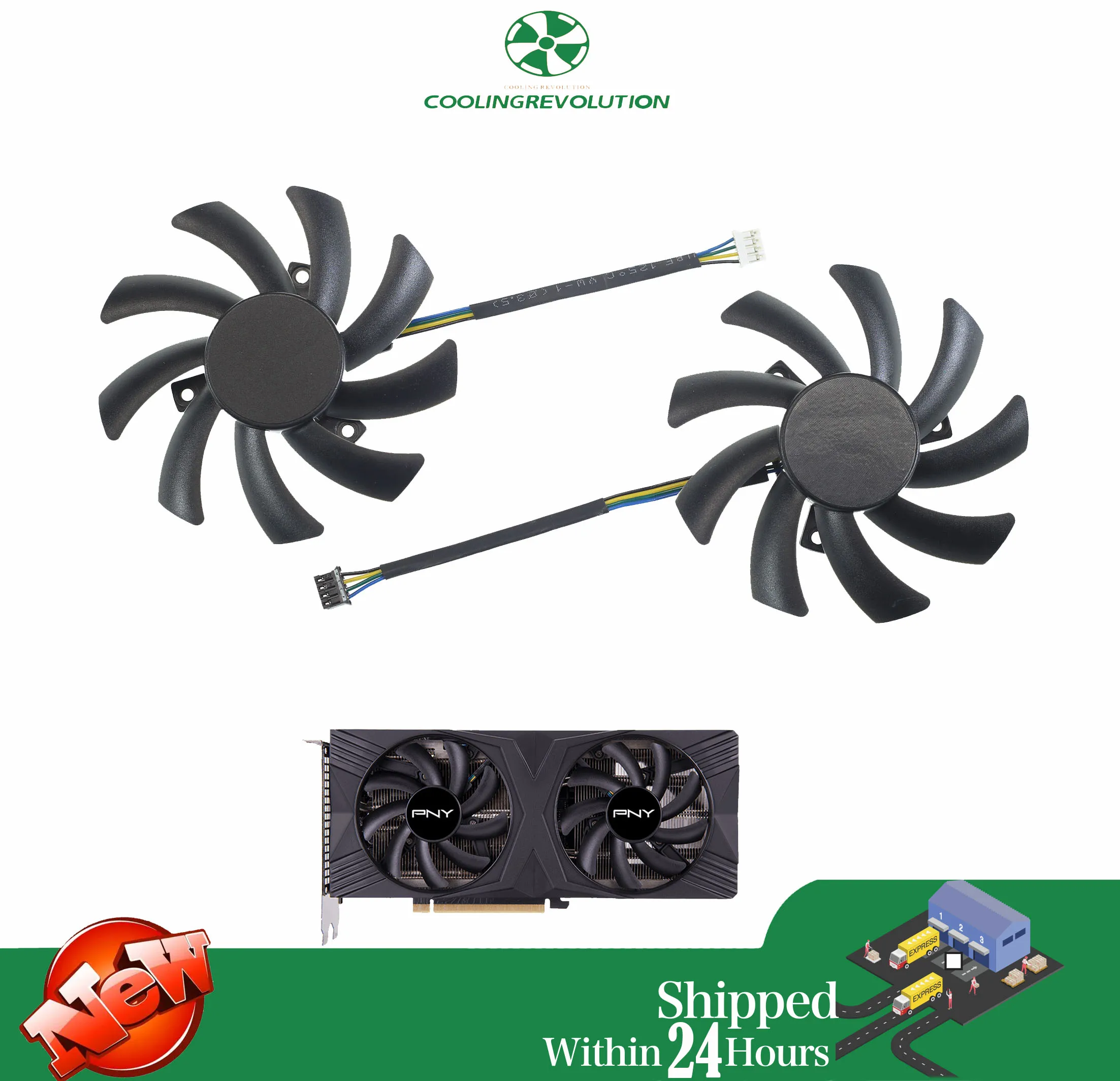 Ventilador PNY GeForce RTX 4070 y 4060 Ti – 85mm 4 pines - imagen 2