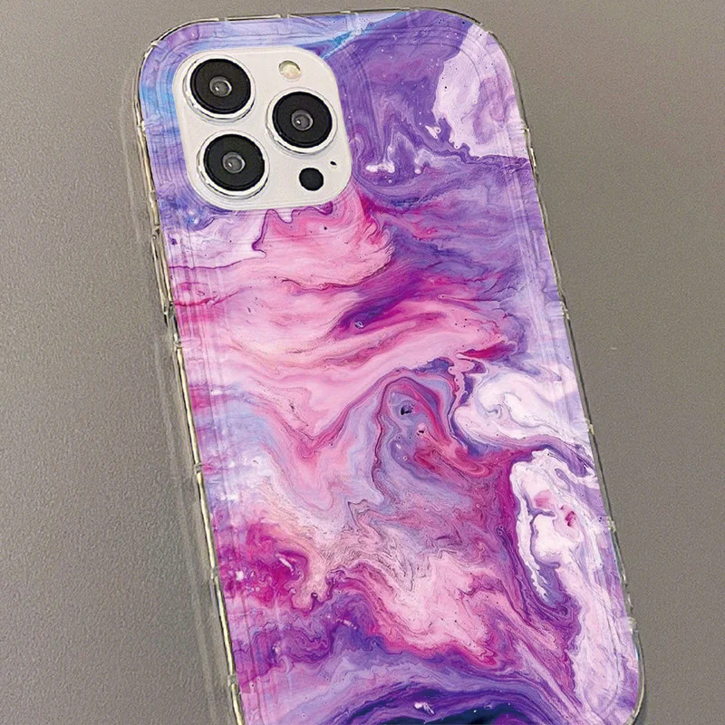 Funda de teléfono de piedra de mármol para iPhone, 11, 15, 13, 14, 12 Pro Max, XR, X, XS, 7, 8 Plus, 15Pro Max, 13Pro Max, 6s, SE, 2020, Funda de silicona suave - imagen 3