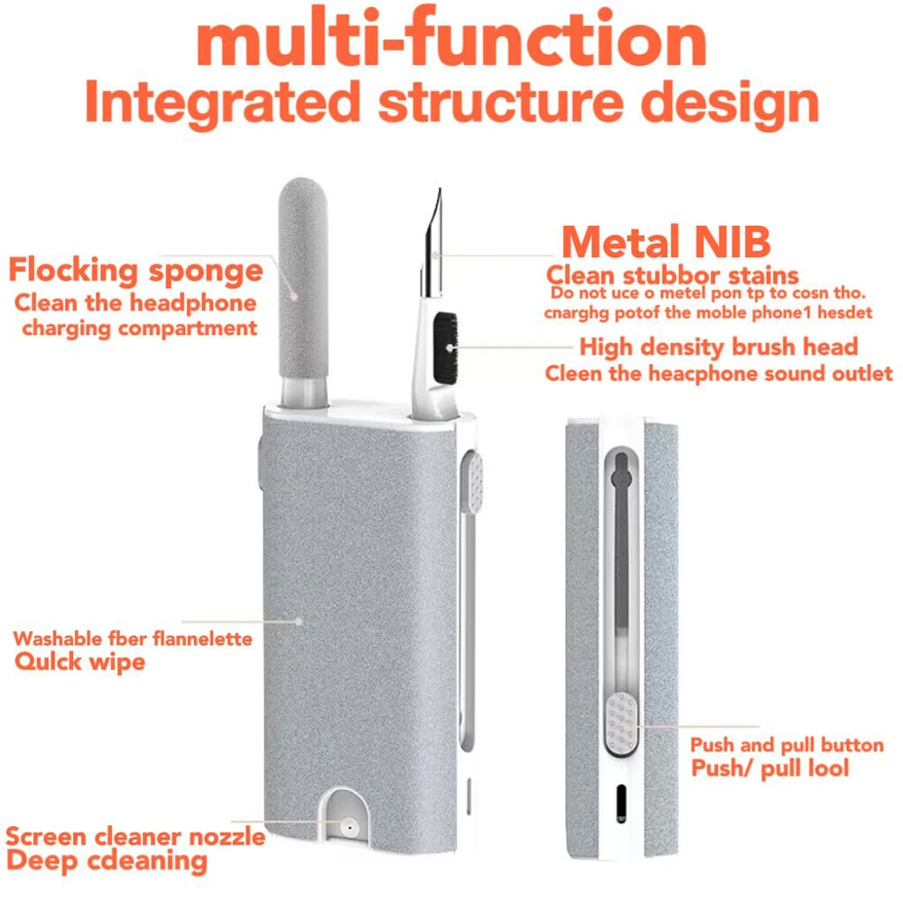 Kit de limpieza para Airpods Pro 1 2 3 auriculares inalámbricos Bluetooth limpieza Xiaomi Airdots herramientas auriculares kit de limpieza airpods - imagen 2
