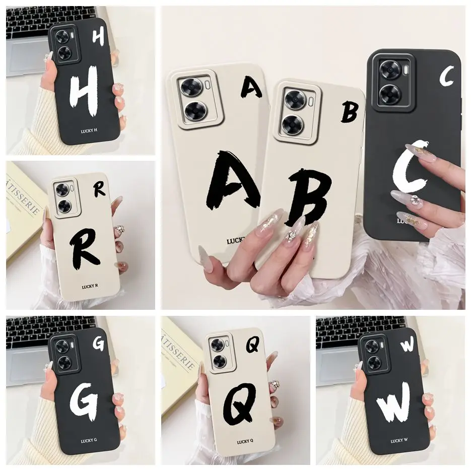 Para Oppo A57 4G funda Oppo A57s CPH2385 lindas letras de la suerte funda de teléfono de silicona suave para Oppo A77s OppoA77 4G OppoA57 S bolsas