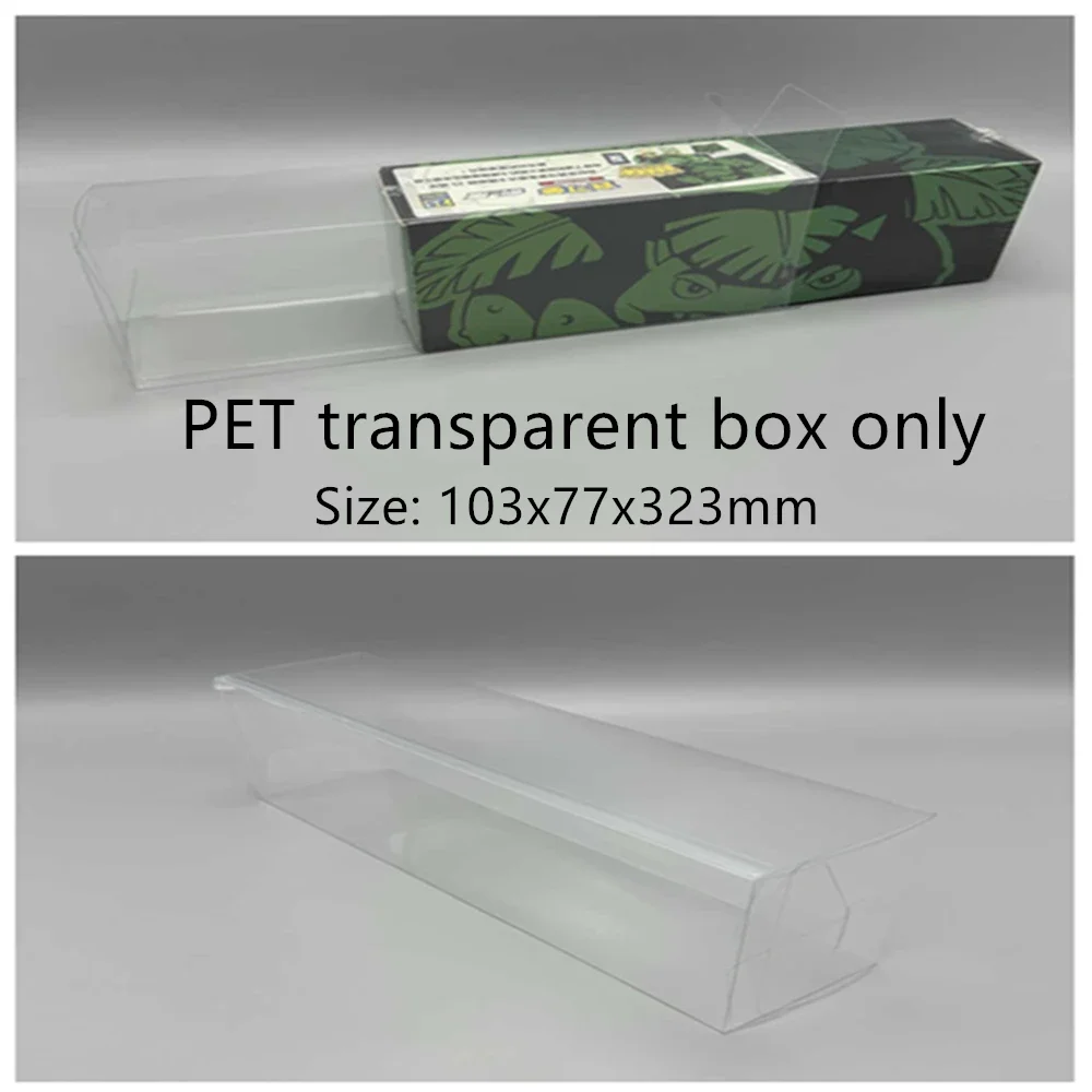 Caja de almacenamiento transparente a prueba de polvo para Pokémon TCG 25 ° aniversario, edición tradicional china, estuche protector de plástico para exhibición de tarjetas