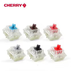 4 unids/pack Original Cherry MX RGB interruptor para teclado mecánico MX interruptores eje rojo negro azul marrón plata cubierta transparente