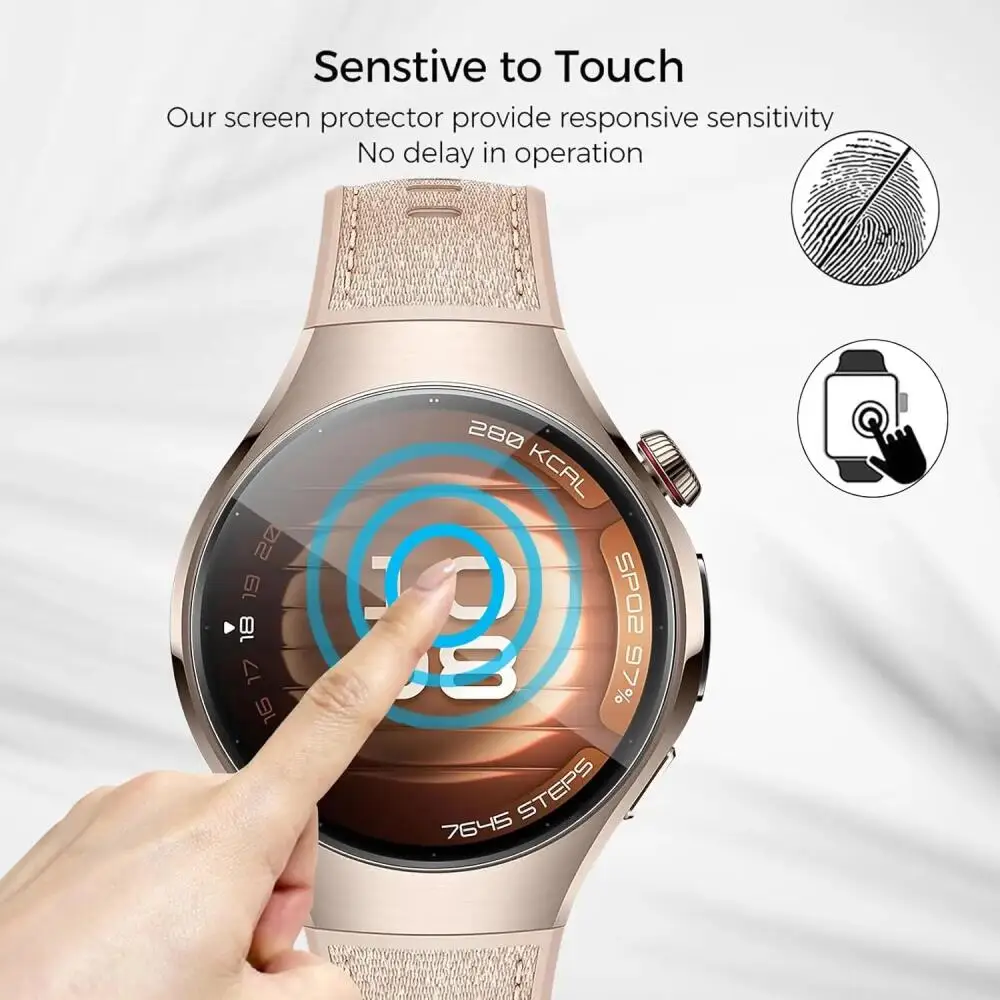 1-3 uds película protectora de pantalla para HUAWEI Watch 5 42mm película protectora de hidrogel antiarañazos para HUAWEI Watch 5 46mm Accesorios - imagen 3