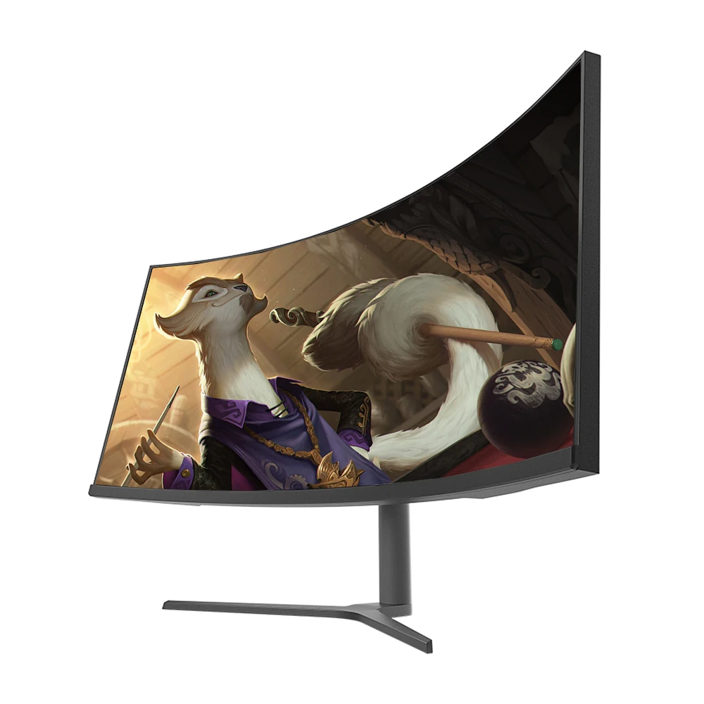 Monitores curvos para juegos 1800R de 34 pulgadas 4k 3440*1440 100/144Hz Monitor panel LGD pantalla de 34 "con pantalla de altavoz HDMI + DP - imagen 4