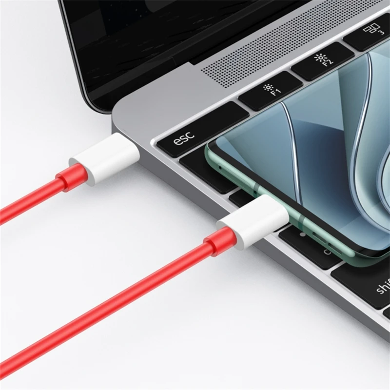Cable de USB-C de carga rápida SuperVOOC Dual tipo C 65W 100W 150W para OnePlus 9 10 11 12 13 Nord 2T 3 N300 ACE 2 3 5 Pro OPPO realme - imagen 4