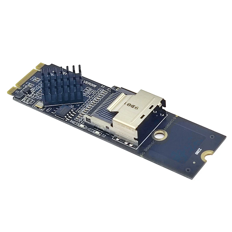 Nueva tarjeta de expansión M.2 NVME a Mini SAS SFF-8087 compatible con 4 puertos SATA3.0 6Gbps HDD SSD SATA controlador SFF8087 a M2 NVME adaptador - imagen 2