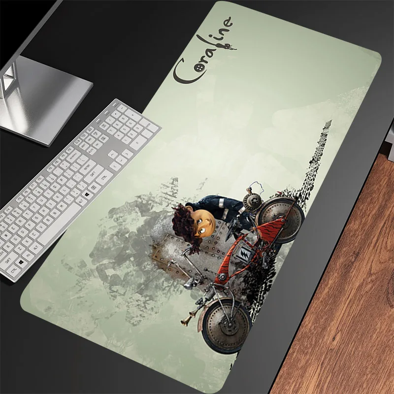 Alfombrillas de ratón personalizadas, alfombrilla de ratón de Anime Horry c-coralines, alfombrilla grande para mesa de oficina, alfombrilla antideslizante para ordenador portátil para juegos - imagen 2