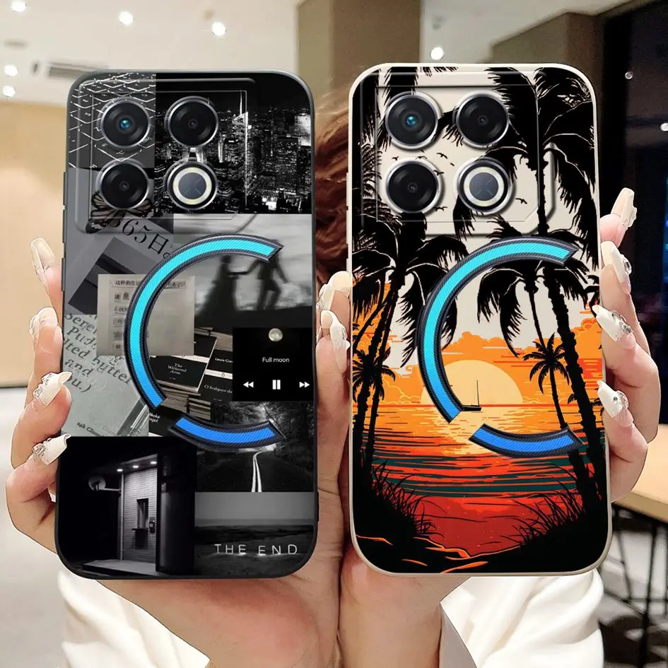 Para Infinix GT 20 Pro 2024 funda X6871 a prueba de golpes patrón de moda funda de teléfono mate de silicona suave para Infinix GT20 Pro Coque - imagen 3