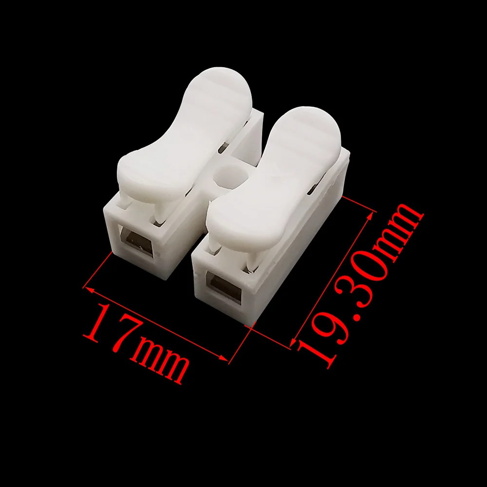 Conector de cableado de bloqueo de empalme rápido, terminales de Cable eléctrico de 30 unids/lote, CH2, 2 pines, CH3, 3 pines, para un fácil empalme seguro en los cables - imagen 2