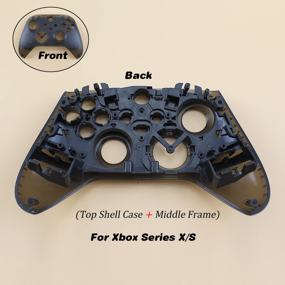 1 Juego de placa frontal de carcasa superior con soporte de marco medio para mando, Kit de funda de soporte interno para Xbox One Series S X - imagen 3