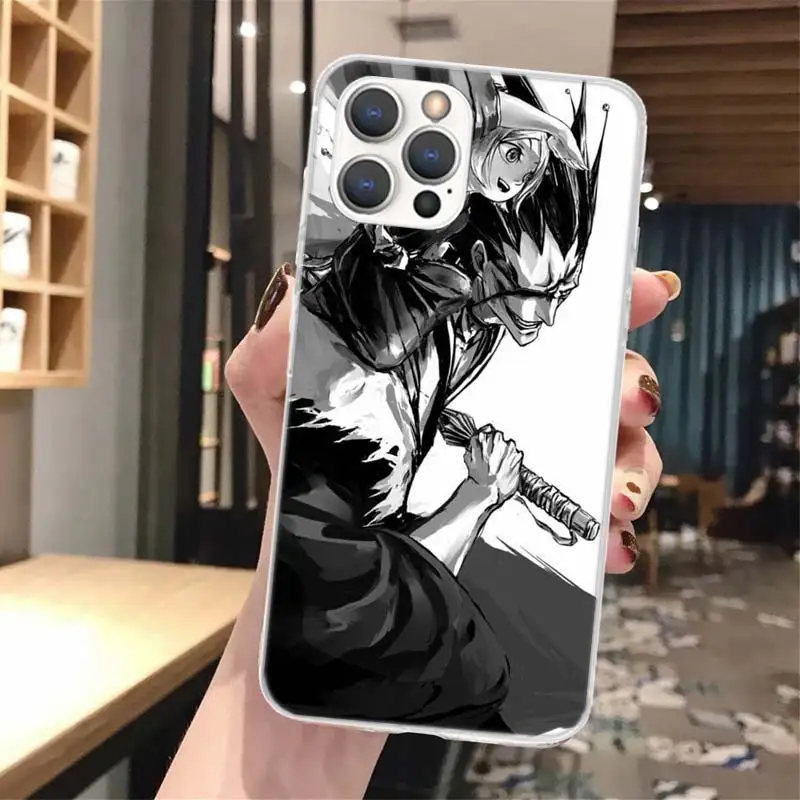 Funda de teléfono de silicona Bleach Zaraki Kenpachi para iPhone 17 16 16E 15 Pro Max 14 Plus 11 13 Mini 12 7 8 SE Air 17Pro Shell 17 - imagen 2