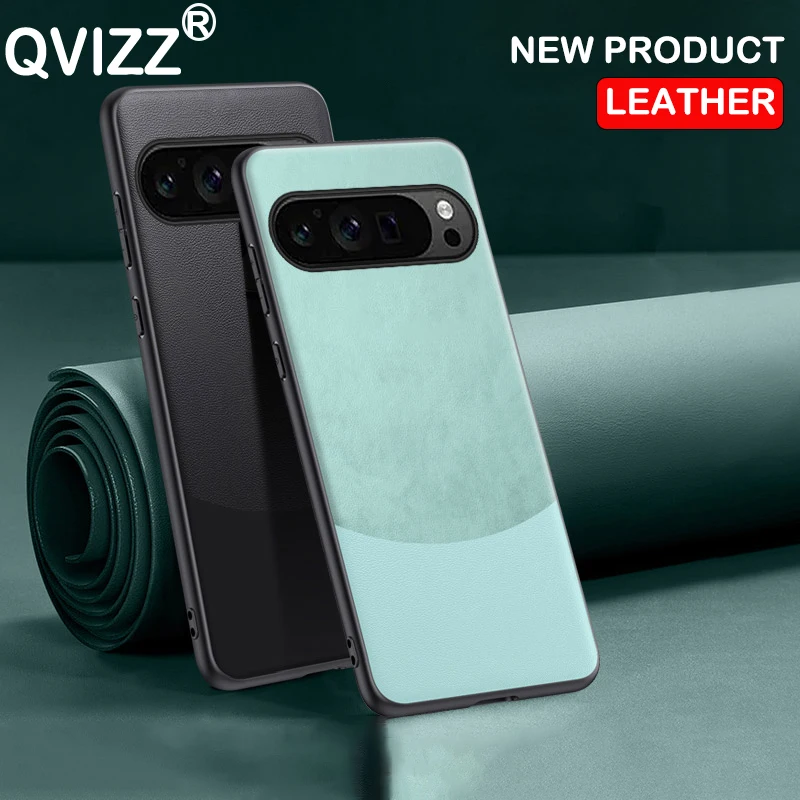 Funda de cuero para teléfono móvil, carcasa rígida con patrón de empalme para Google Pixel 9 Pro XL Pixel 8 7 6 Pro 5a 8a 7a, Pixel9ProXL GGX8B GZC4K GQ57S - imagen 2