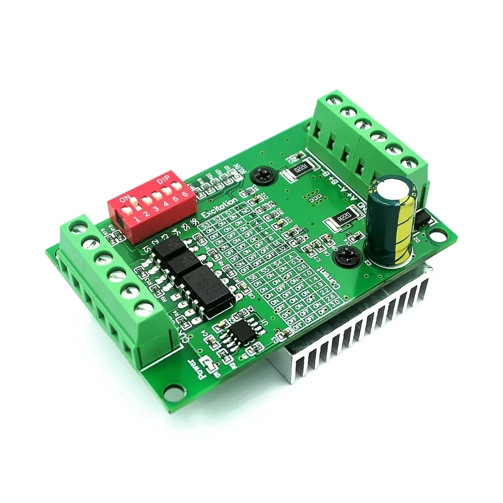 Placa controladora de controlador de Motor paso a paso TB6560 3.5A, 10V-35V, Control redondo CNC, protección contra sobrecorriente de calor de bajo voltaje