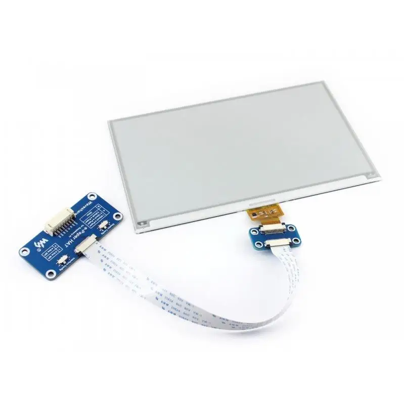 Waveshare-Sombrero de pantalla de tinta electrónica de 800x480, 7,5 pulgadas para Raspberry Pi 2B/3B/Zero W, dos colores: negro blanco, interfaz SPI, sin retroiluminación - imagen 3
