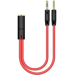 Cable divisor Y 3,5 mm 2 en 1 - Macho a hembra para auriculares