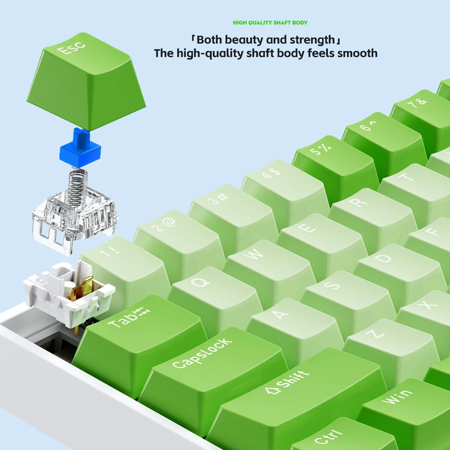 Teclado mecánico de 68 teclas, teclado multimodo con cable/2,4G/Bluetooth, teclado inalámbrico, teclado RGB para juegos, teclado ergonómico - imagen 4