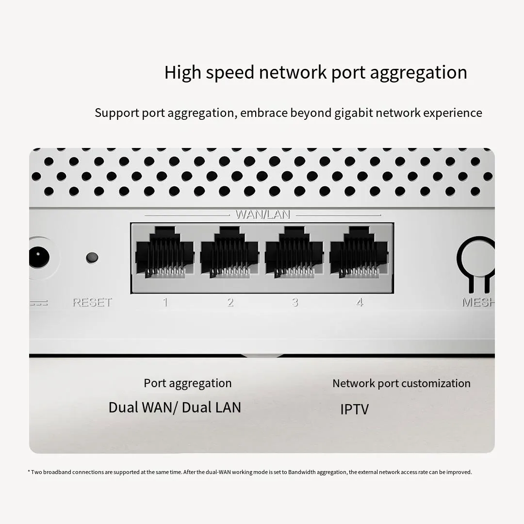 Xiaomi-enrutador Mijia AX3000E WiFi6, 3000 Mbps, 2,4G/5GHz, puertos duales DAN/LAN, procesadores Qualcomm, acelerador de juego de malla de memoria de 256MB - imagen 4