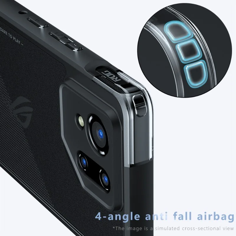 Para ASUS ROG Phone 9 / 9 Pro funda mate ELVEV sensación de piel PC dura + carcasa trasera protectora de TPU - imagen 3