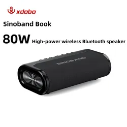 Altavoz Bluetooth XDOBO Sinoband Book 80W – Portátil IPX5 Impermeable Exteriores